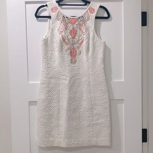 Lilly Pulitzer Shift Dress with Exposed Gold Zipper